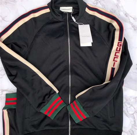 gucci black velvet tracksuit|black gucci tracksuit men's.